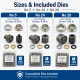 Heavy-Duty Eyelet and Die Set with Manual Hand Press – KUSGOZUSET01