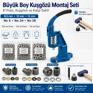 Heavy-Duty Eyelet and Die Set with Manual Hand Press – KUSGOZUSET01