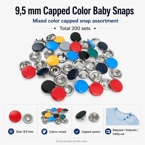 Tulumba El Presi İle En Kullanışlı Bebe Çıtçıt Aparat ve Klikıt Malzemeleri Setisı M0099-Set95