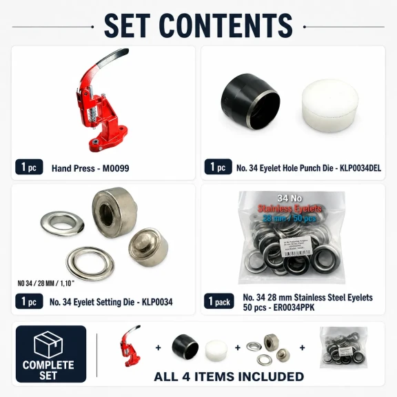 Perde ve Dekorasyon Kuşgözü Seti – 28 mm Kuşgözü, Pres ve Kalıplar Dahil PERDE-28MM-PRESLI-SET09