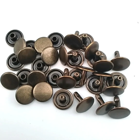 54 Çift Kapaklı Rivet 12 mm Kapak ve Alt Kapak, 7,5 mm Bacak, Saç Malzeme Perçin - 500 Takım R00054CFT