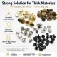 54 Çift Kapaklı Rivet 12 mm Kapak ve Alt Kapak, 7,5 mm Bacak, Saç Malzeme Perçin - 500 Takım R00054CFT