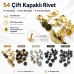 54 Çift Kapaklı Rivet 12 mm Kapak / 12 mm Alt Kapak / 11 mm Uzun Bacak Saç Malzeme Perçin – 500 Takım R00054CFT-11