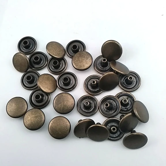 54 Çift Kapaklı Rivet 12 mm Kapak - 7,5 mm Bacak Saç Malzeme Perçin, 500 Takım, Çanta, Deri, Tekstil Aksesuarları için