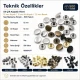 54 Çift Kapaklı Rivet 12 mm Kapak - 7,5 mm Bacak Saç Malzeme Perçin, 500 Takım, Çanta, Deri, Tekstil Aksesuarları için
