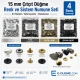 15 mm Paslanmaz Çıtçıt Düğme Seti – 4 Renk 400 Adet + 54 Sistem Kamalı Uygulama Aparatı SET-15MM-CITCIT-400