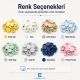 12,5 mm Plastik Kapaklı Çıtçıt Renk Seçim Seti – 12 Renk / 600 Takım – 54 Sistem Paslanmaz Alt Parça + Montaj Aparatı ve Set Kutusu Hediyeli SET-CITCIT-125PL-12RENK-600