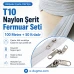 Atölyeler İçin Çanta, Kılıf T10 Naylon Şerit Fermuar Seti – 100 Metre + 50 Krüsör - SET-T10-NAYLON-100M50C