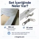 Atölyeler İçin T10 Naylon Şerit Fermuar Seti