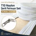 Atölyeler İçin Çanta, Kılıf T10 Naylon Şerit Fermuar Seti – 10 Metre + 10 Krüsör - SET-T10-NAYLON-10M10C