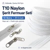 Workshop Bag, Case T10 Nylon Tape Zipper Set – 50 Meters + 25 Sliders - SET-T10-NAYLON-50M25C