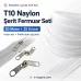 Atölyeler İçin Çanta, Kılıf T10 Naylon Şerit Fermuar Seti – 50 Metre + 25 Krüsör - SET-T10-NAYLON-50M25C