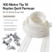 Atölyeler İçin 100 Metre Tip 10 Naylon Şerit Fermuar ve 50 Tek Elcikli Kürsör Seti SET-T10T-NAYLON-100M50C