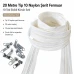 Atölyeler İçin 20 Metre Tip 10 Naylon Şerit Fermuar ve 10 Tek Elcikli Kürsör Seti SET-T10T-NAYLON-20M10C
