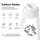 Atölyeler İçin 20 Metre Tip 10 Naylon Şerit Fermuar ve 10 Tek Elcikli Kürsör Seti, çanta, kılıf ve tekstil aksesuarları için