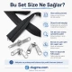 T20 Nylon Tarpaulin and Tent Zipper Set with Pull Cords