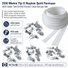 Professional N3 Nylon Coil Zipper Chain Set for Pillow & Cushion Covers – 200 m / 656.17 ft + 400 Single-Pull Sliders SET-T5T-NAYLON-200M400C