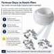Yastık ve kırlent kılıfları için Tip 5 naylon şerit fermuar seti, 200 m uzunluğunda ve 400 adet tek elcikli kürsör ile ev