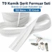 T9 Kemik Branda ve Çadır Şerit Fermuar Seti – 100 mt + 50 Çekecek SET-T9-KEMİK-100M50K