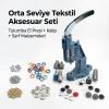 Tulumba El Presi ile Orta Seviye Tekstil Aksesuar Uygulama Seti - SET001ORT