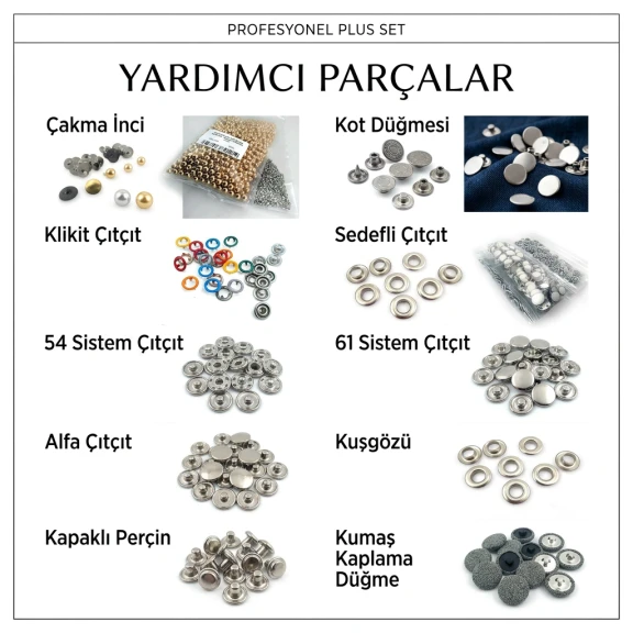 Profesyonel Plus Set – 16 Aparat ve 5.875 Yardımcı Parça - SET001PLUS