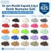 15 mm 54 Sistem Plastik Kapaklı Çıtçıt Renk Numune Seti – 25 Renk / 625 Takım SET15PL25RENK