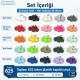 15 mm 54 Sistem Plastik Kapaklı Çıtçıt Renk Numune Seti – 25 Renk / 625 Takım SET15PL25RENK