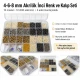 4-6-8 mm Akrilik İnci Renk ve Kalıp Seti – Gold, Nikel, B.Nikel, Krem 12 Model / 12.000 Adet + 3 Kalıp