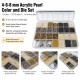 4-6-8 mm Akrilik İnci Renk ve Kalıp Seti – Gold, Nikel, B.Nikel, Krem 12 Model / 12.000 Adet + 3 Kalıp