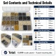 4-6-8 mm Akrilik İnci Renk ve Kalıp Seti – Gold, Nikel, B.Nikel, Krem 12 Model / 12.000 Adet + 3 Kalıp