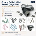8 mm Delikli Klikıt Bebe Çıtçıtı Renkli Set 700 Takım ve Çakma Aparatı SET80