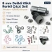 8 mm / 0.31 in Ring-Style Prong Baby Snap Color Set, 700 Sets with Setting Die SET80
