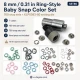 Baby Snap Fastener Set 8 mm with Hand Press for Children's Clothing and Hobby Sewing