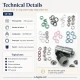 Baby Snap Fastener Set 8 mm with Hand Press for Children's Clothing and Hobby Sewing
