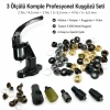Professional Three-Size Pleated Screen Eyelet Set with 3,000 Eyelets, Hardened Dies and Manual Hand Press for 4–4.5 mm / 0.157–0.177 in, 5–5.5 mm / 0.197–0.217 in and 6–6.5 mm / 0.236–0.256 in Eyelets Set002SinDnPrf