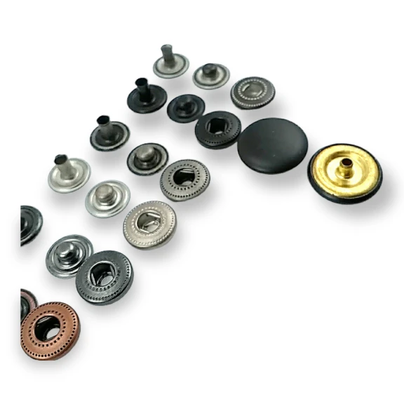 17 mm Çıtçıt Bombeli 54 Sistem Pirinç 4 lü Takım ERCB0017PR