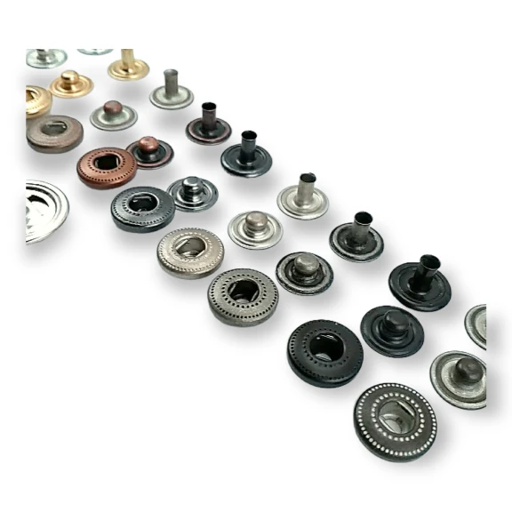 18 mm Bombeli Çıtçıt Düğme 54 Sistem Pirinç 4 lü Takım ERCB0018PR