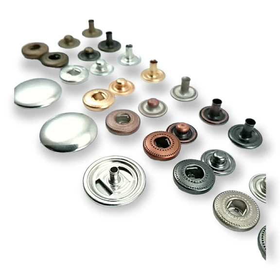 18 mm Bombeli Çıtçıt Düğme 54 Sistem Pirinç 4 lü Takım ERCB0018PR