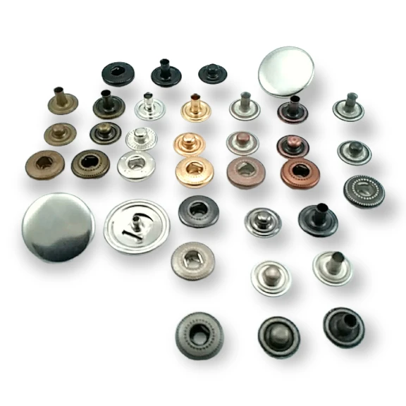 20 mm Çıtçıt Düğme Bombeli 54 Sistem Pirinç 4 lü Takım ERCB0020PR