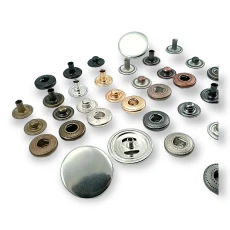 20 mm Çıtçıt Düğme Bombeli 54 Sistem Pirinç 4 lü Takım ERCB0020PR