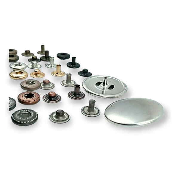 30 mm Çıtçıt Düğme Bombeli 54 Sistem Pirinç 4 lü Takım ERCB0030PR