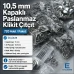 10,5 mm Paslanmaz Kapaklı Klikıt Çıtçıt 720 Adet/Paket C0011