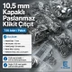 10,5 mm Paslanmaz Kapaklı Klikıt Çıtçıt, dayanıklı ve estetik tasarımıyla giyim ve deri ürünlerinde güvenilir bağlantı