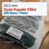 10,5 mm Paslanmaz Siyah Kapaklı Klikıt Çıtçıt 250 Takım/Paket C0011KPBLACK