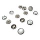 9.5 mm Prong Pearlescent Snap Fantenrs 3/8" With Cap Stainless Buttons C0014S