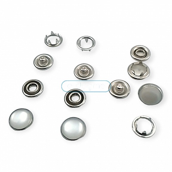 9.5 mm Prong Pearlescent Snap Fantenrs 3/8" With Cap Stainless Buttons C0014S