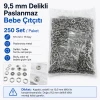 Bebe Çıtçıtı 9,5 mm Paslanmaz Delikli Klikıt Çıtçıt 250 Adet/Pk C0095DPPK