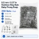 Bebe Çıtçıtı 9,5 mm Paslanmaz Delikli Klikıt Çıtçıt, 250 Adet/Paket, bebek giyim ve zıbınlar için ideal