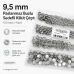 9,5 mm Paslanmaz Buzlu Sedefli Klikıt Çıtçıt 100 Adet/Paket C0095SPPK