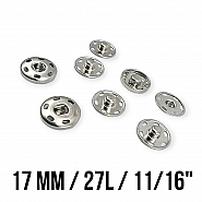 17 mm 27 L 11/16" Sew-On Snap Button Brass Stainless ERD170PR